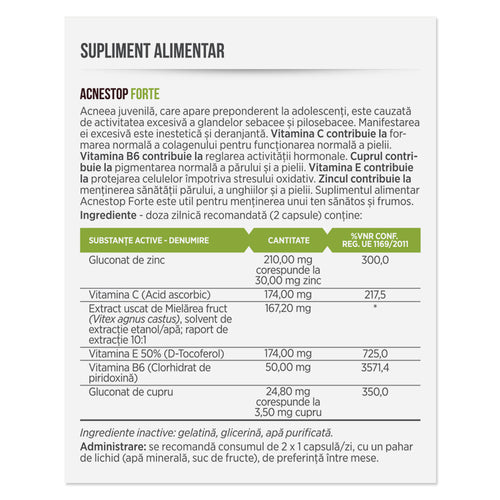 ACNESTOP FORTE, 30 capsule