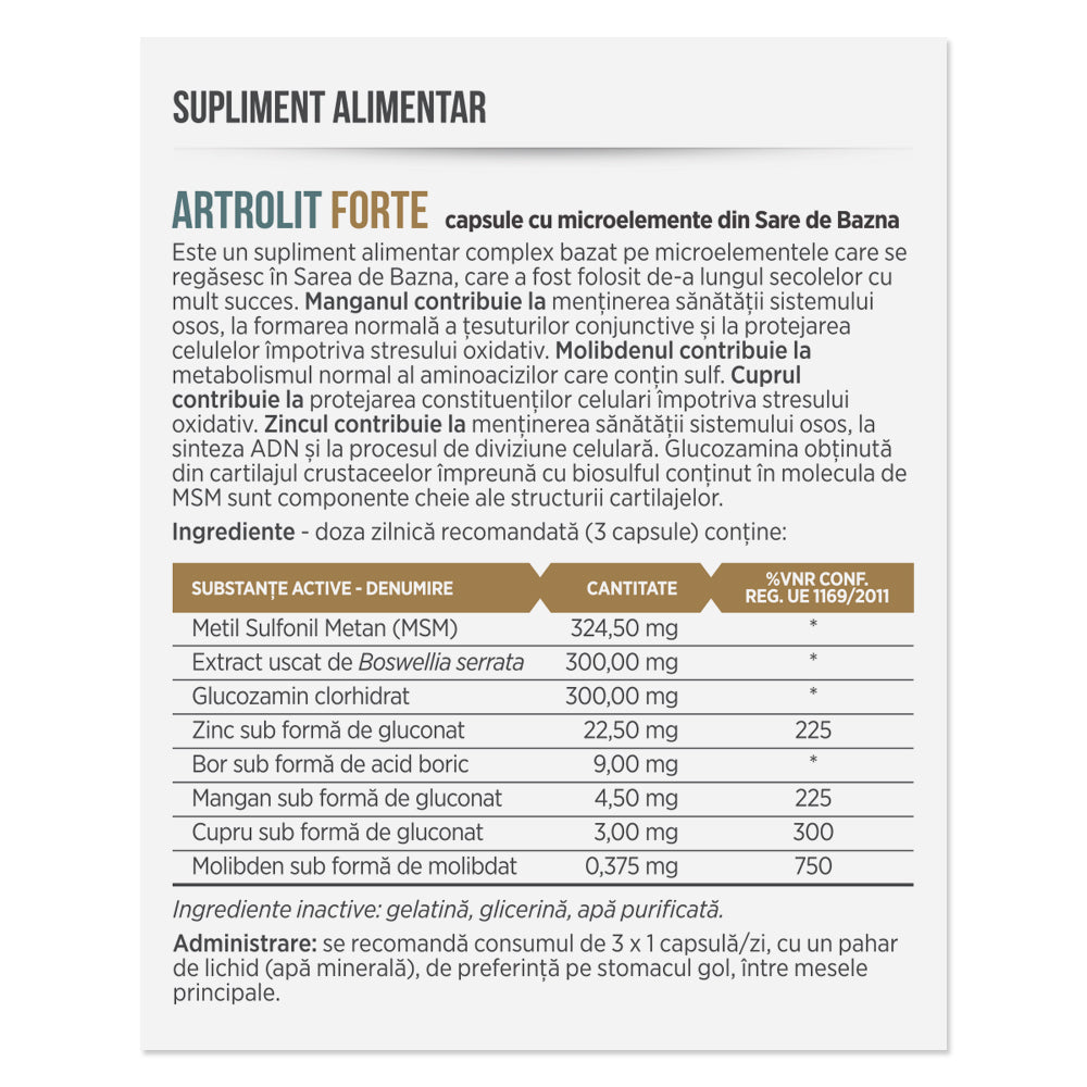 ARTROLIT FORTE, 30 capsule