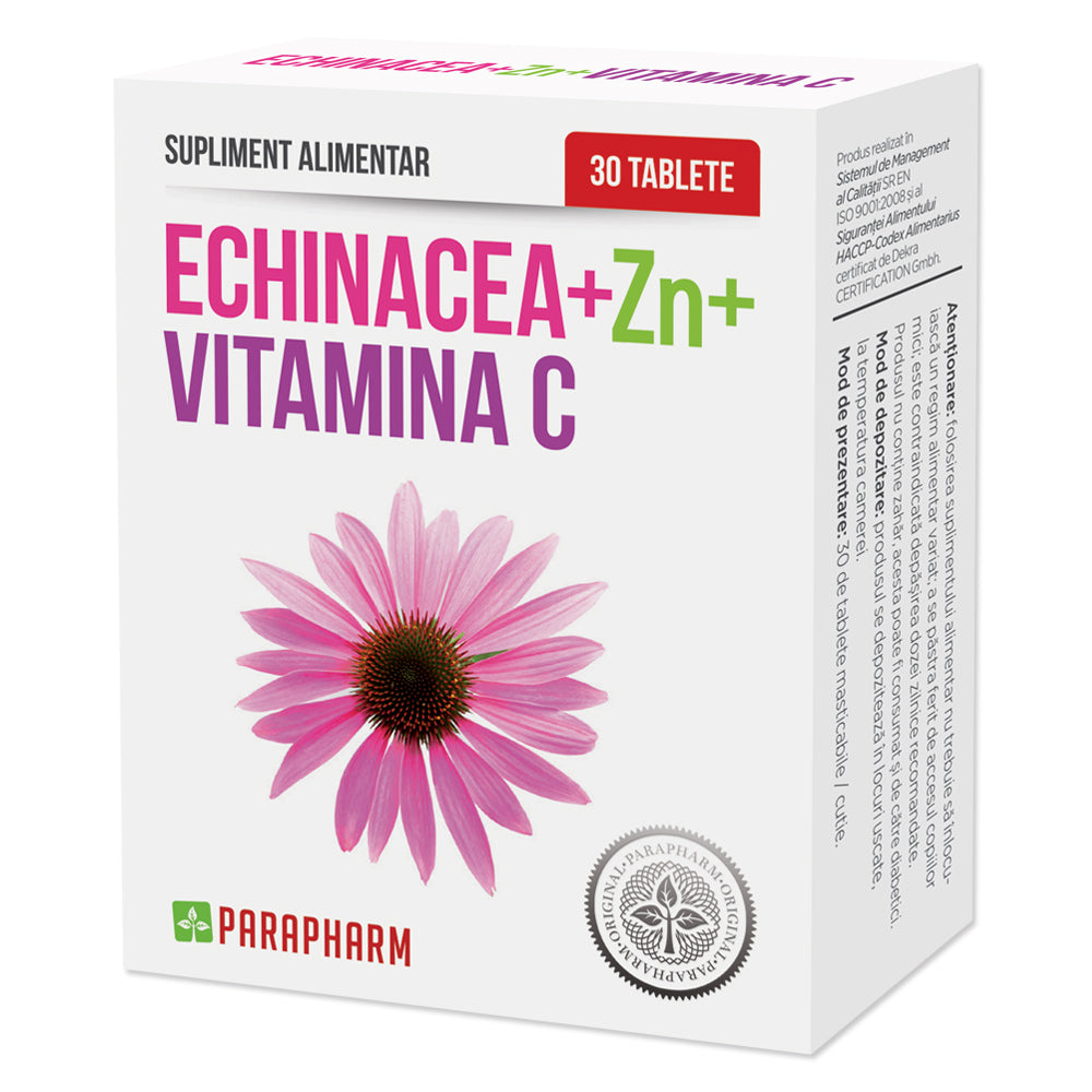 ECHINACEA + ZINC + VITAMINA C, 30 tablete