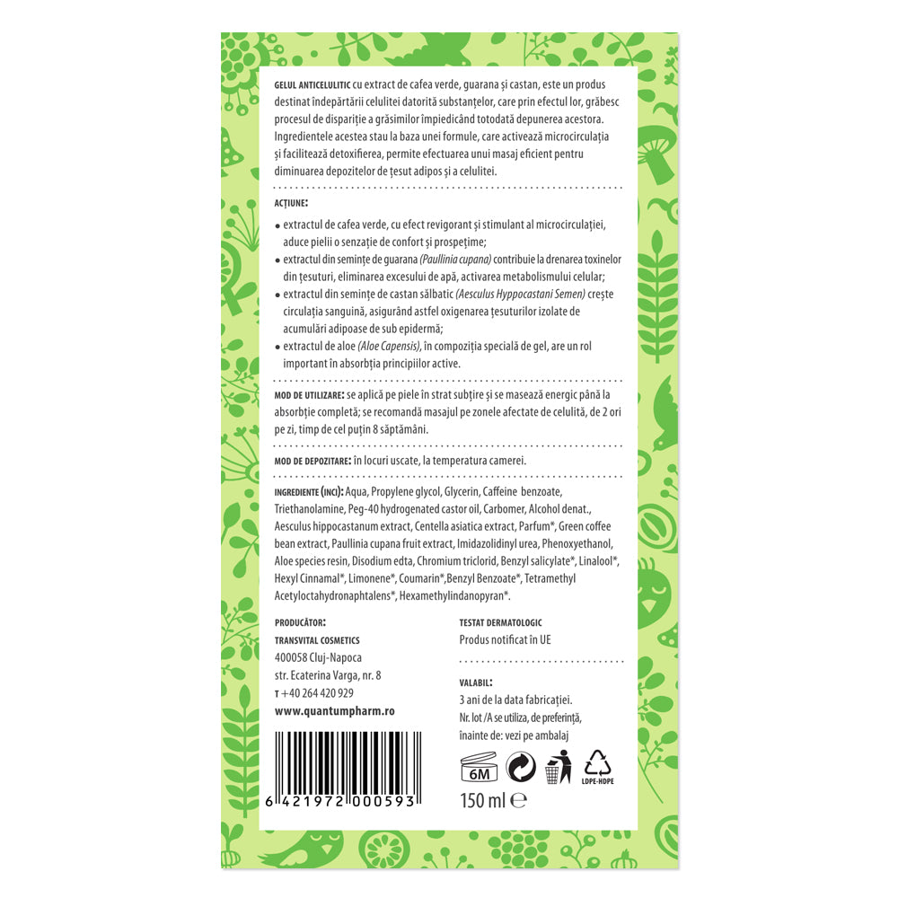 GEL ANTICELULITIC, 150ml