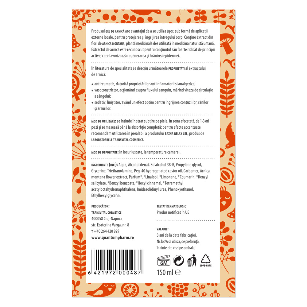 GEL DE ARNICĂ, 150ml