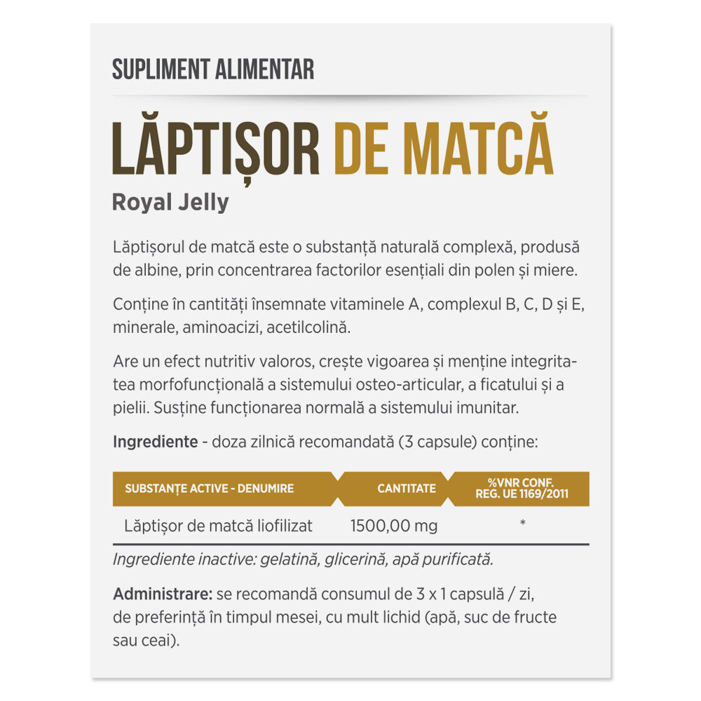 LĂPTIŞOR DE MATCĂ, 30 capsule