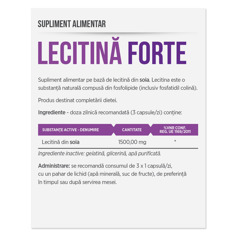LECITINĂ FORTE, 30 capsule