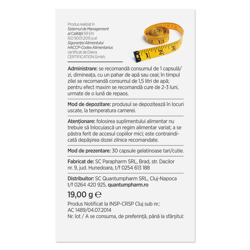 LIPOSTOP CU CAFEA VERDE, 30 capsule