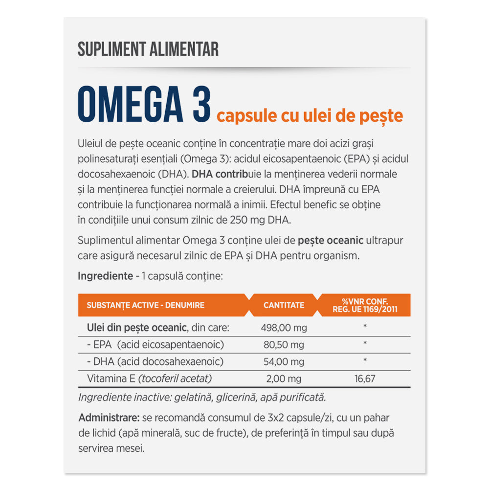 OMEGA-3, 30 capsule