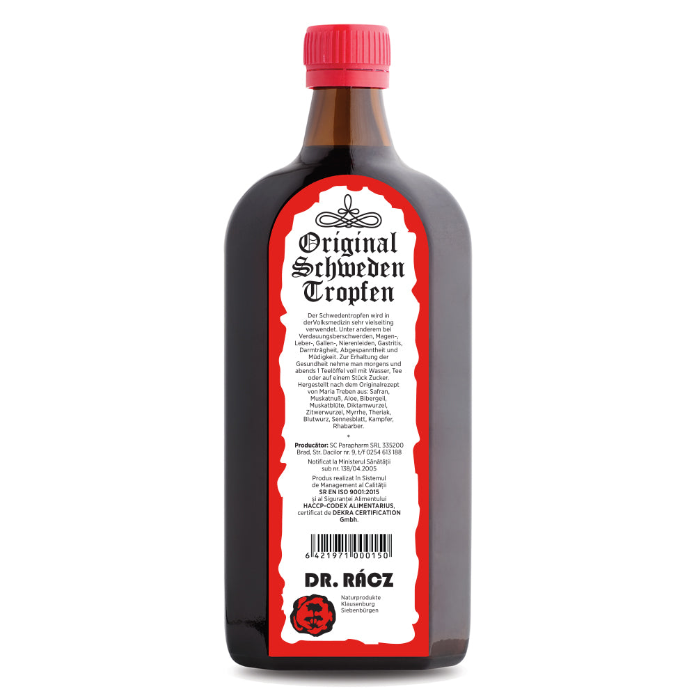 PICĂTURI SUEDEZE DR RÁCZ, 500ml