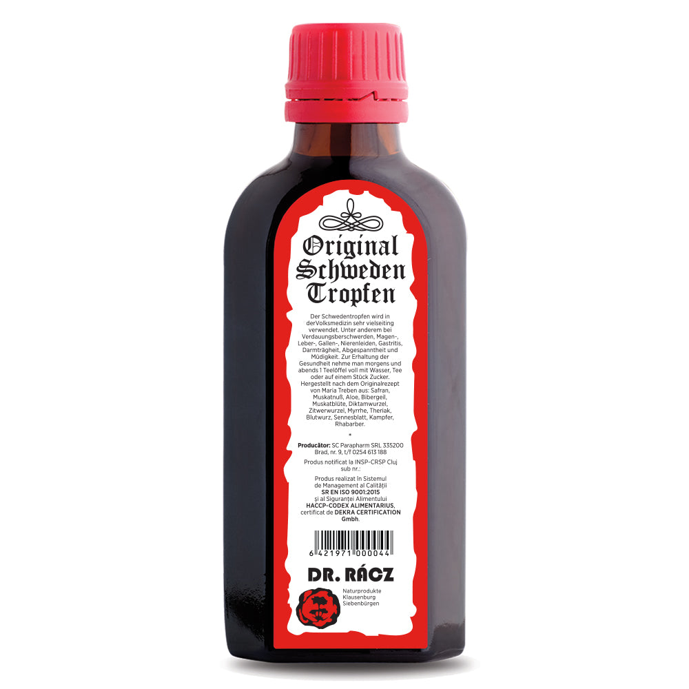 PICĂTURI SUEDEZE DR RÁCZ, 100ml