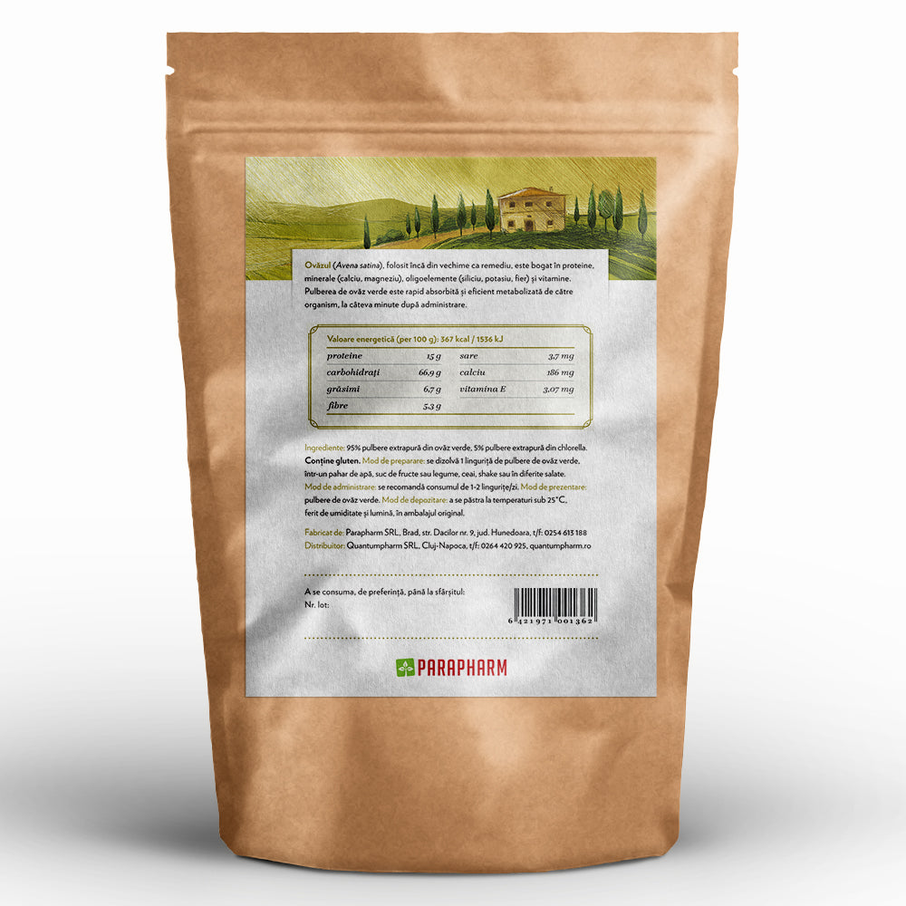 PULBERE DIN OVĂZ VERDE, 250g