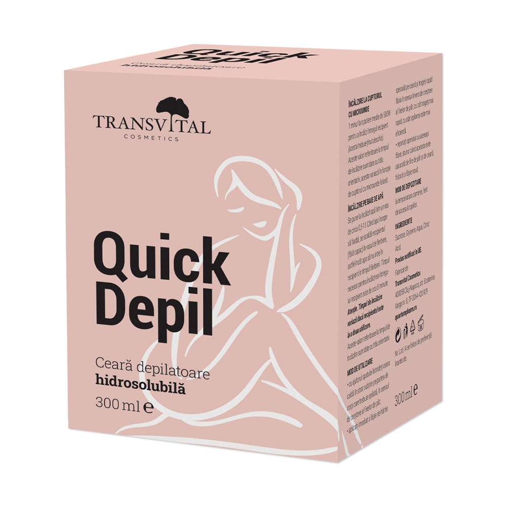 QUICK DEPIL CEARĂ DEPILATOARE HIDROSOLUBILĂ, 300ml