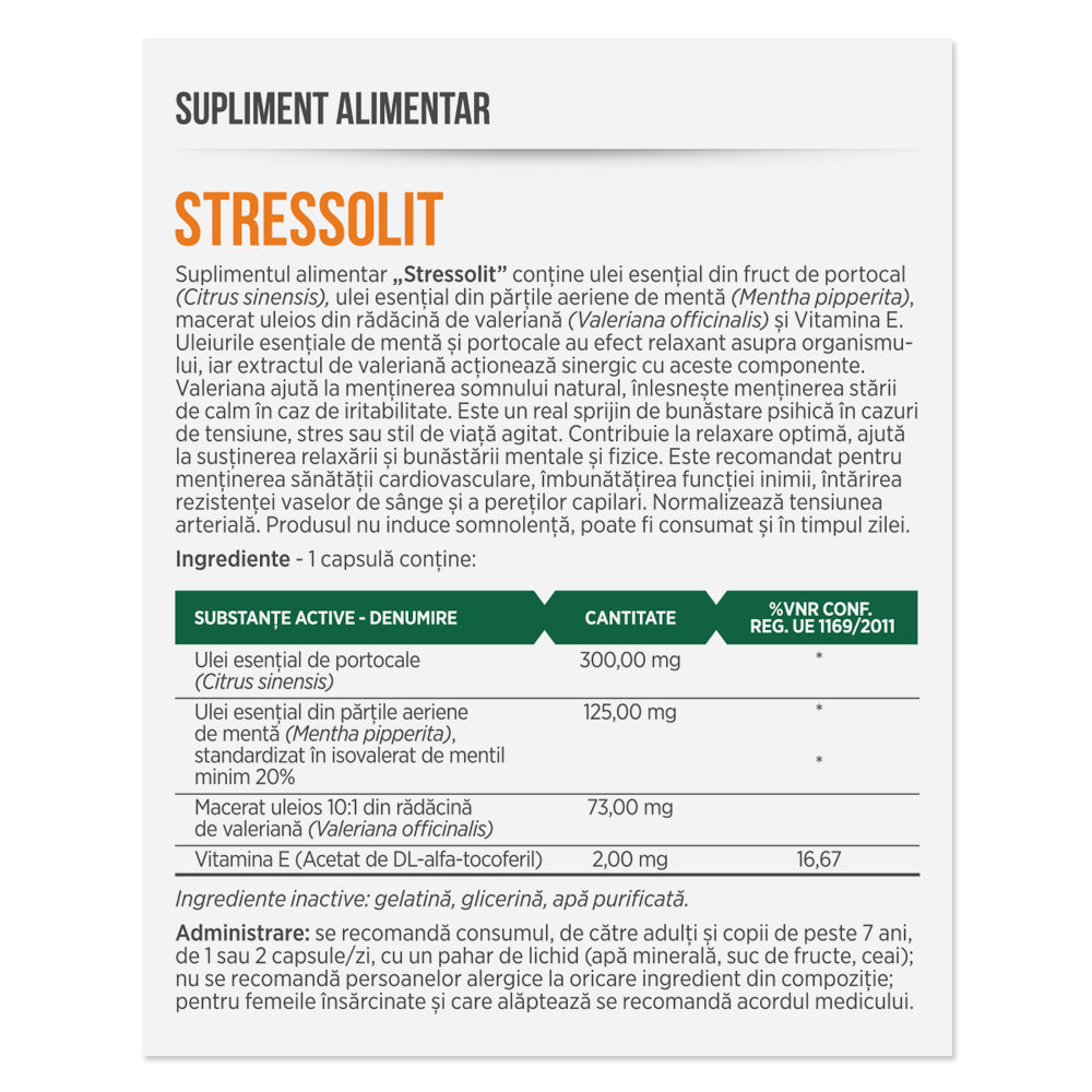 STRESSOLIT, 30 capsule