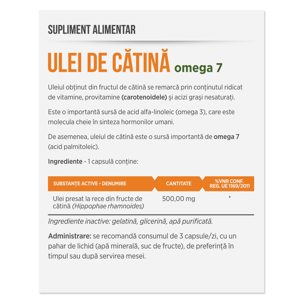 ULEI DE CĂTINĂ, 30 capsule