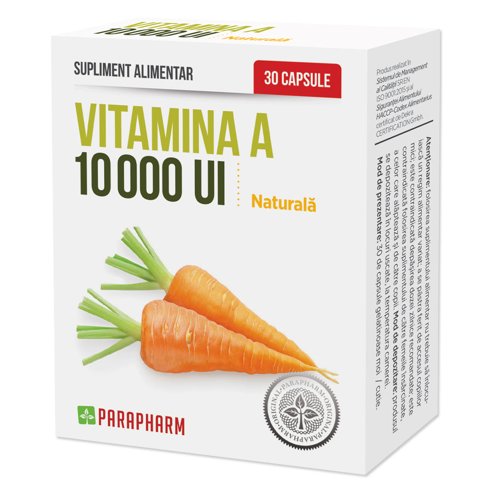 VITAMINA A 10000 UI, 30 capsule