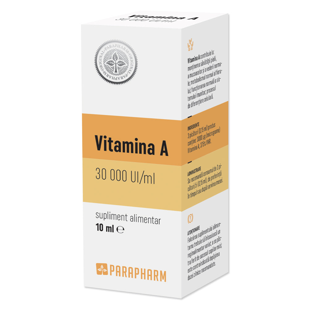 VITAMINA A 30000 UI PICĂTURI, 10ml