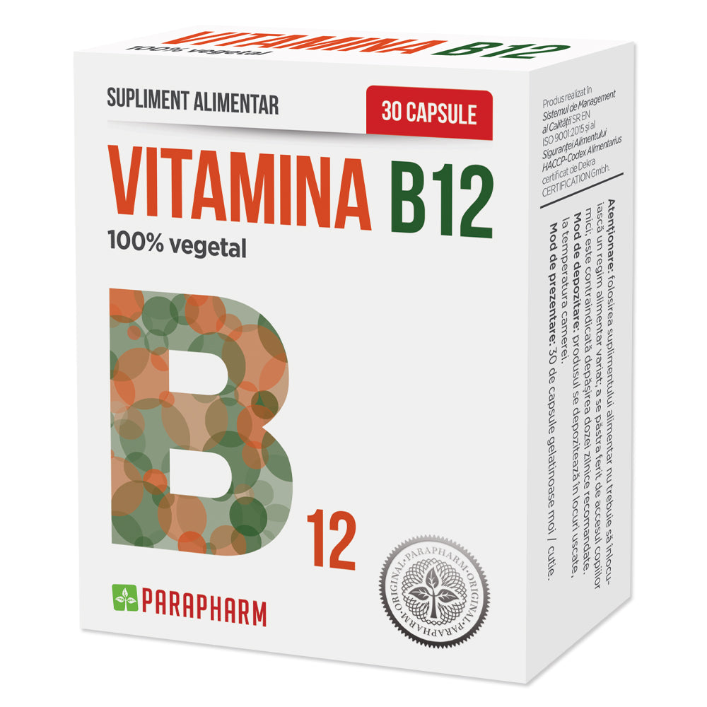 VITAMINA B12, 30 capsule