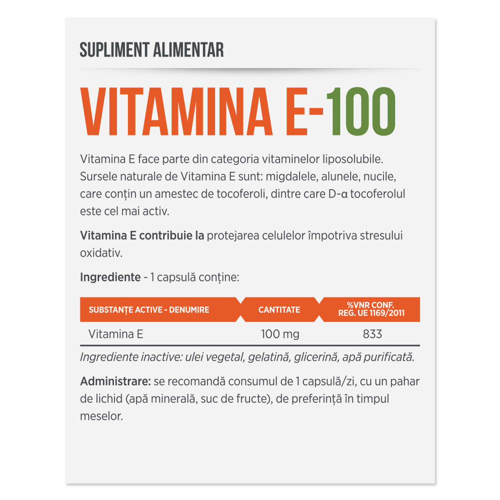 VITAMINA E 100 30 capsule
